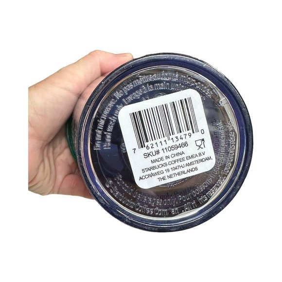 NWT Starbucks 16 oz Cold Cup Tumbler Prism Foil Purple Green Yellow Mardi Gras - Picture 9 of 12